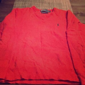 Polo Mens Lambswool V-neck Sweater